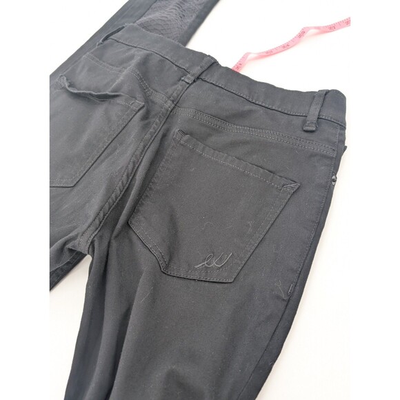 Express Snake Skin Black High Rise Skinny Leggings Dress Pants 24/29 Size 0 Reg - Picture 9 of 10